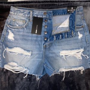 Fashion Nova Ripped Denim Shorts